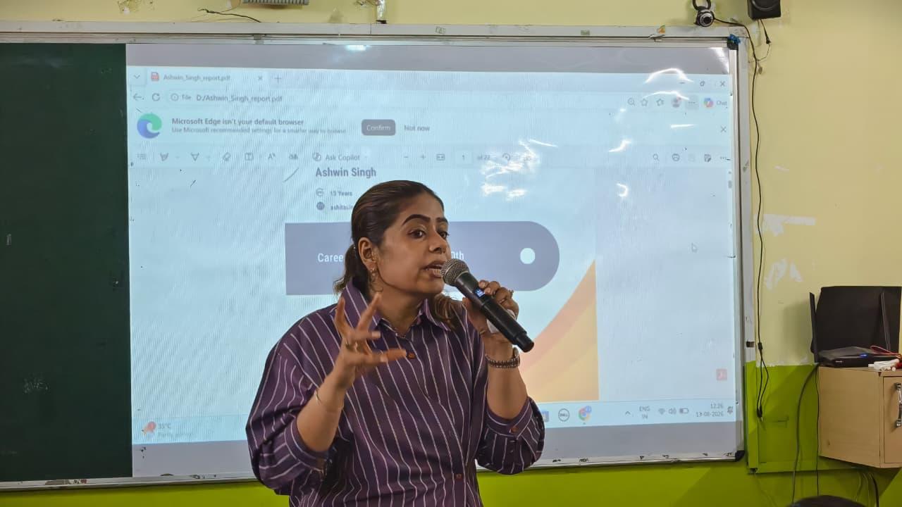 Career Counselling session at Seth M. R. Jaipuria School, Hardoi